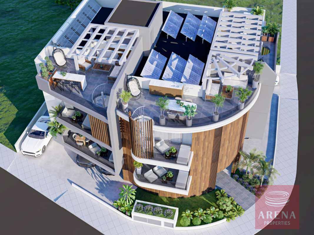 1 bed apt with roof garden