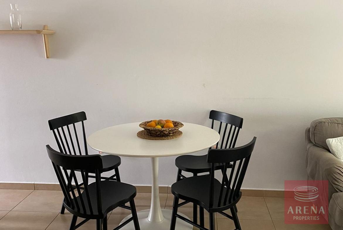 2 bed apartment for rent in Kapparis - dining area